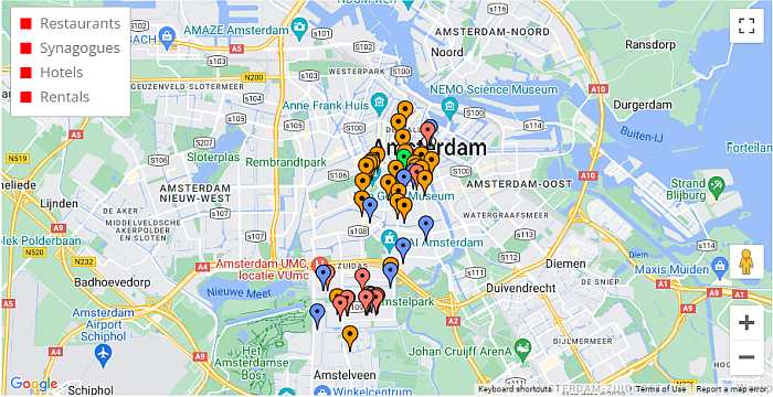 Find Kosher & Jewish Near Me in Amsterdam (From: TotallyJewishTravel.com)
